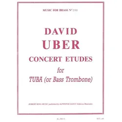 Concert etudes for tuba or bass trombone, Fachbücher von David Uber