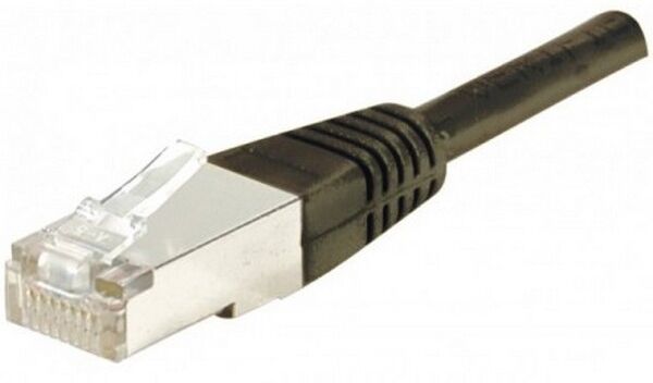 Onedirect Câble RJ45 CAT 6 FTP 0.50m Noir Câble réseau