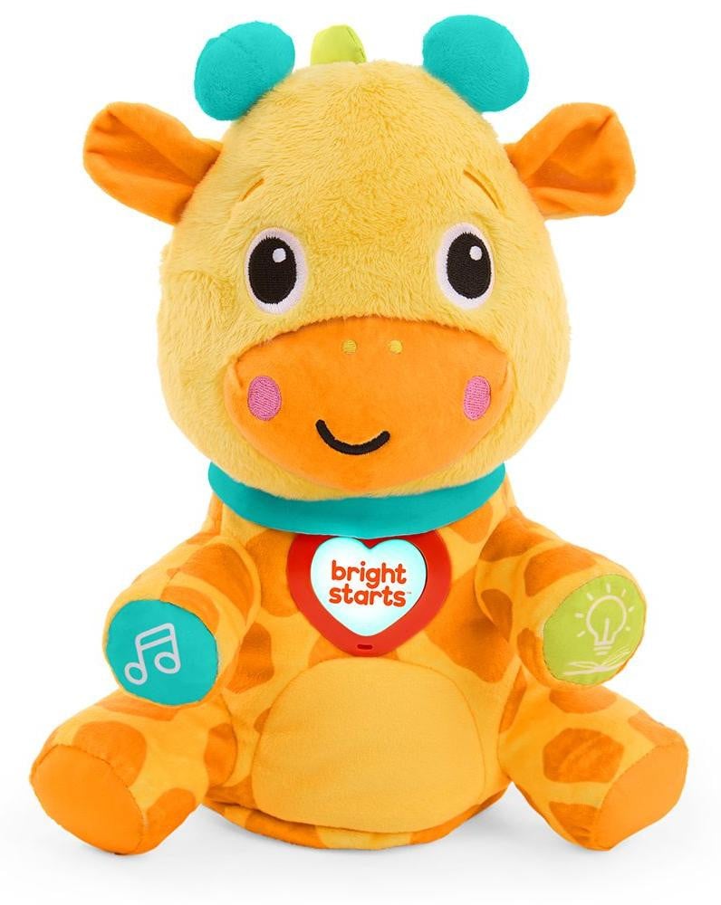 Bright Starts Chat- en knuffelgiraffe interactief speelgoed
