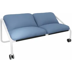 Sedus se:lab Sofa - Era Range azurblau (CSE42) / Purweiß (158)