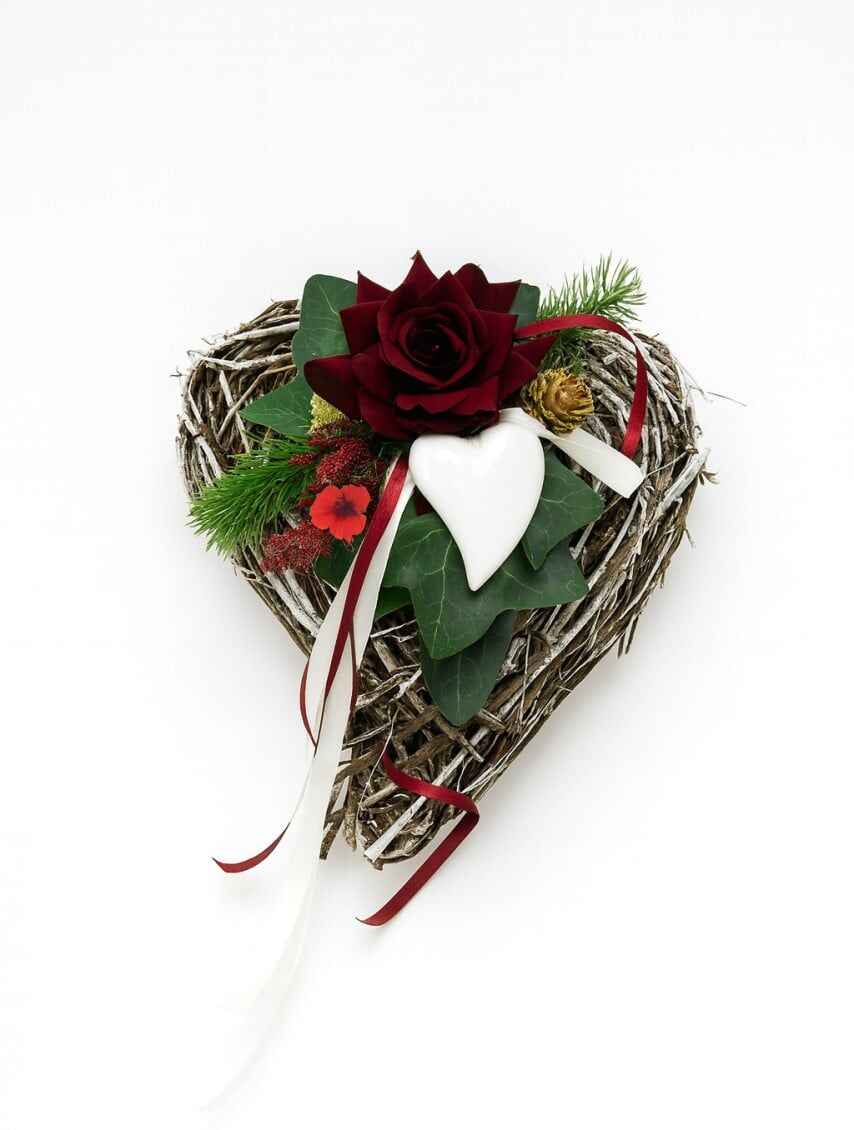 Pflanzen Herz Bristol Rose rot
