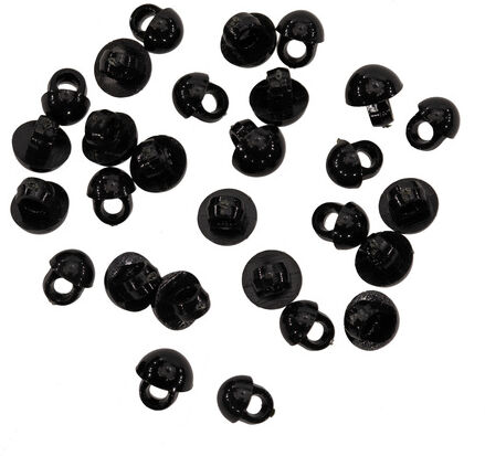 buttinette Kunststoff-Augen, Größe: 5 + 6 mm, 50 Stück