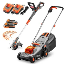 FUXTEC 20V Akku Garten-Set FX-E1RM20ECO & FX-E1 RT20 mit Akku und Ladegerät