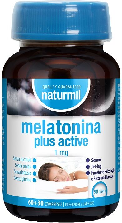 DIETMED ITALIA Srl NATURMIL Melatonina Plus Active, 90 Compresse