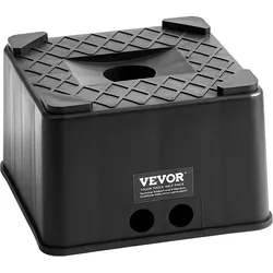 VEVOR Wagenheberblock für Anhänger (152,4 mm hoch Wagenheberblock) Nivellierblock mit 2722 kg Tragkraft, Wohnmobil-Hebeblock für Wohnwagen Anhängerstützblock aus PP (quadratisch)