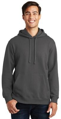 Port & Company PC850H Fan Favorite Fleece Pullover Hooded Sweatshirt in Charcoal size 3XL   Cotton/Polyester Blend