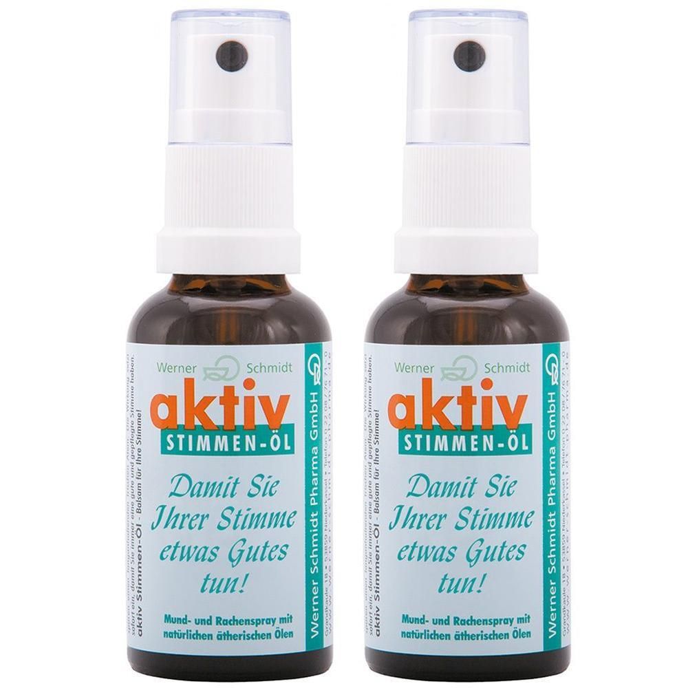 Aktiv STIMMEN-Öl Sprühflasche 2x 2x30 ml