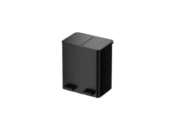 9bbhfJw4R Haushaltsmülleimer Klassifizierter Mülleimer, Küche, Wohnzimmer, Büro(Schwarz,18l)