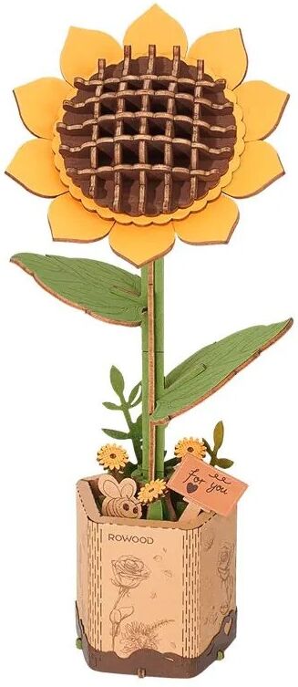 Sunflower / Tournesol - Puzzle 3D en bois ROWOOD