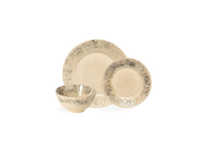 Costa Nova Kombiservice Madeira, Beige, Keramik, 12-teilig, 440 ml, Handmade in Europe, Essen & Trinken, Geschirr, Geschirr-Sets, Kombiservice