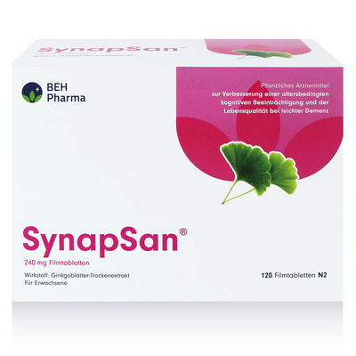 BEH Pharma GmbH SYNAPSAN 240 mg Filmtabletten 120 St 18673751