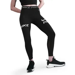 NIKE Pro Mid-Waist 7/8-Leggings Damen 010 - black/white L