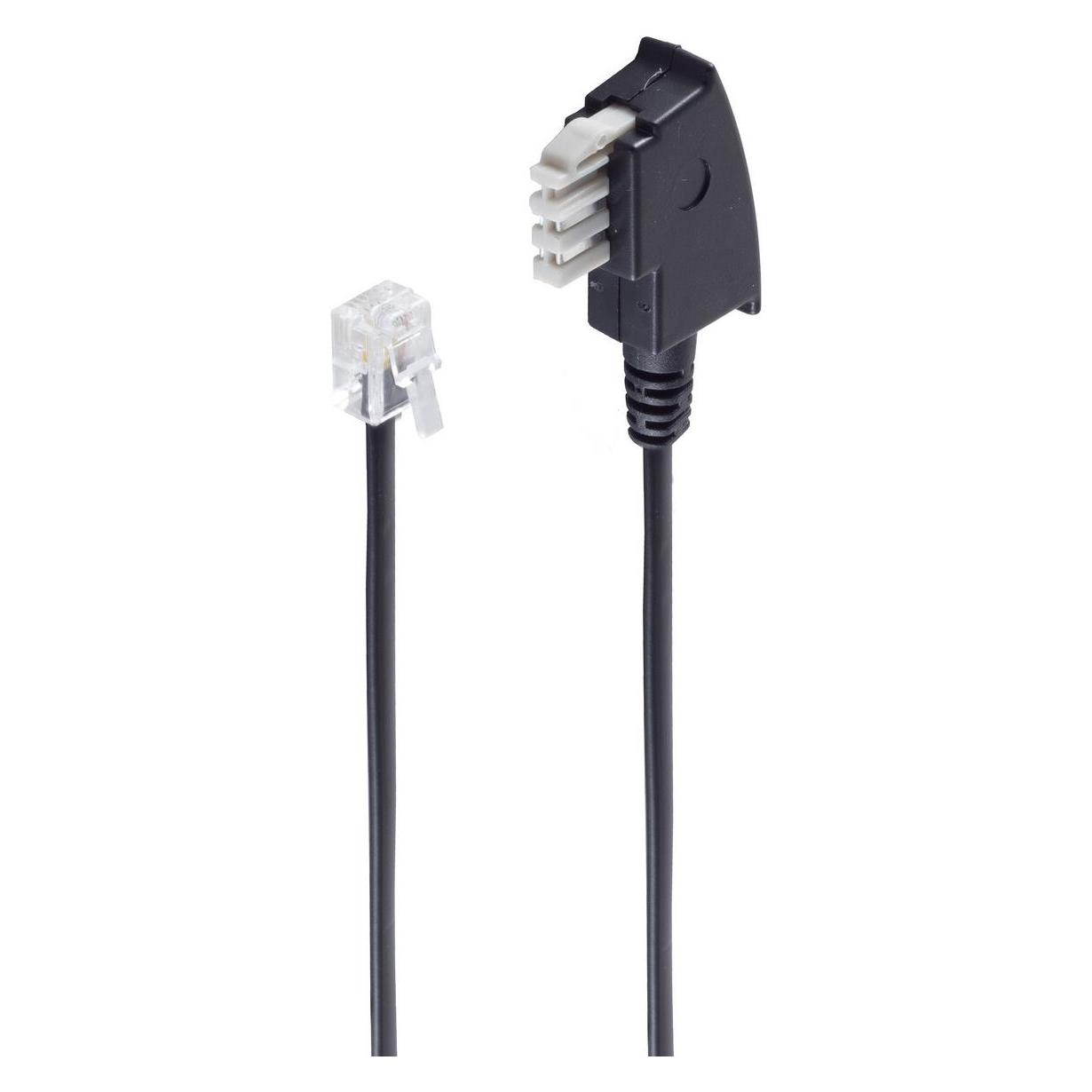 Shiverpeaks -BASIC-S--TAE N-Stecker auf Western-Stecker 6/4, 3,0m (BS70113-)