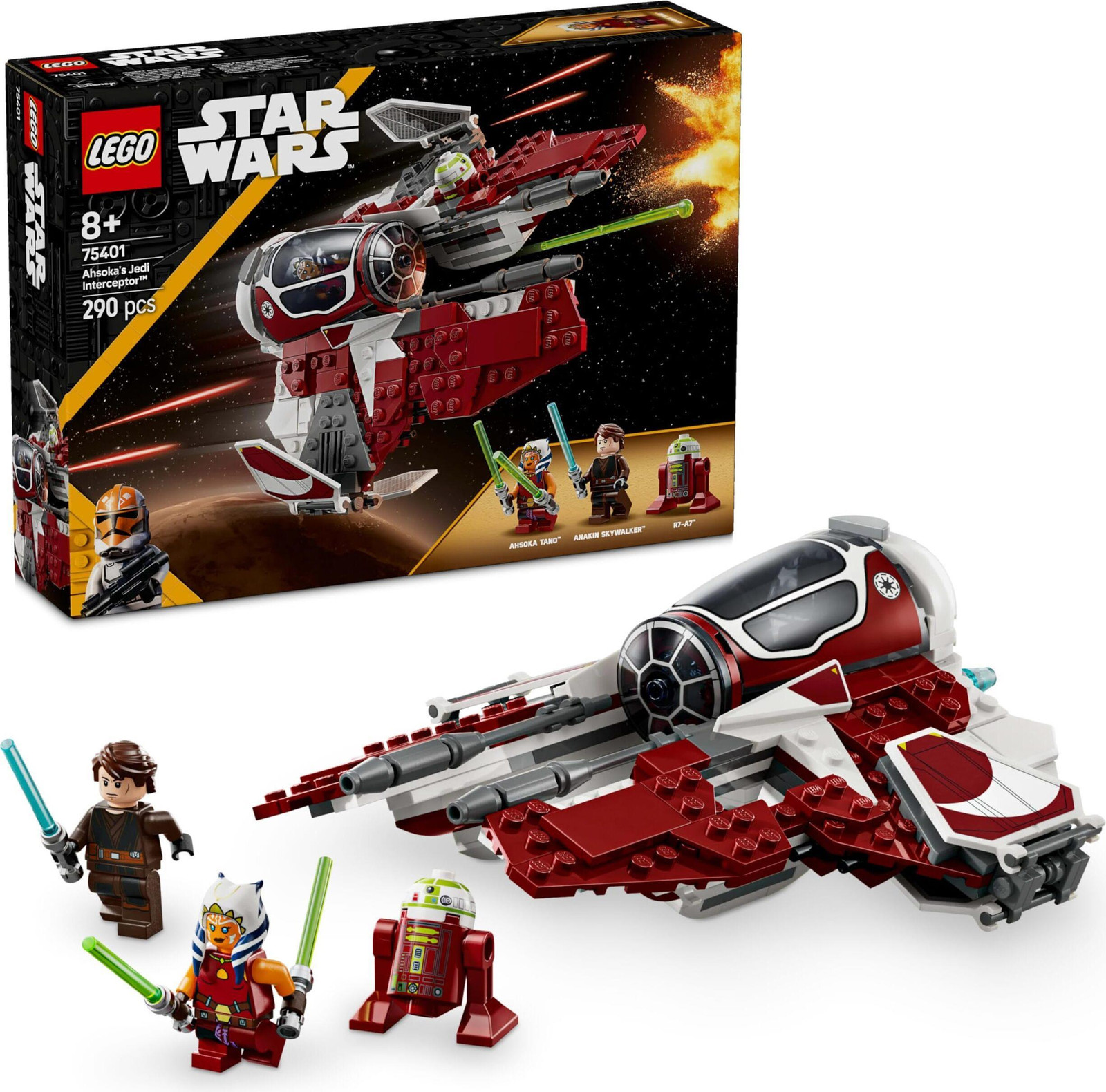 LEGO Star Wars Jedi van Ahsoka's Nave Interceptor 75401