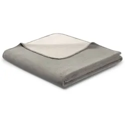 Biederlack Wohndecke Doubleface graphit-rauch 150x200 cm