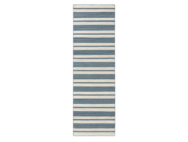 benuta Outdoorläufer Rida Beige/Blau 80/250 cm, Beige, Blau, Textil, Gestreift, Rechteckig, 80x250 cm, für Fußbodenheizung geeignet, waschbar, pflegeleicht, strapazierfähig, Teppiche & Böden, Teppich, Teppichläufer