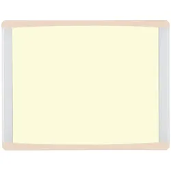 Bi-Office Inka Magnettafel Vanilla, 35,5x28cm, Oberfläche aus Lackiertem Stahl, Rahmen aus Aluminium und beigem Kunststoff