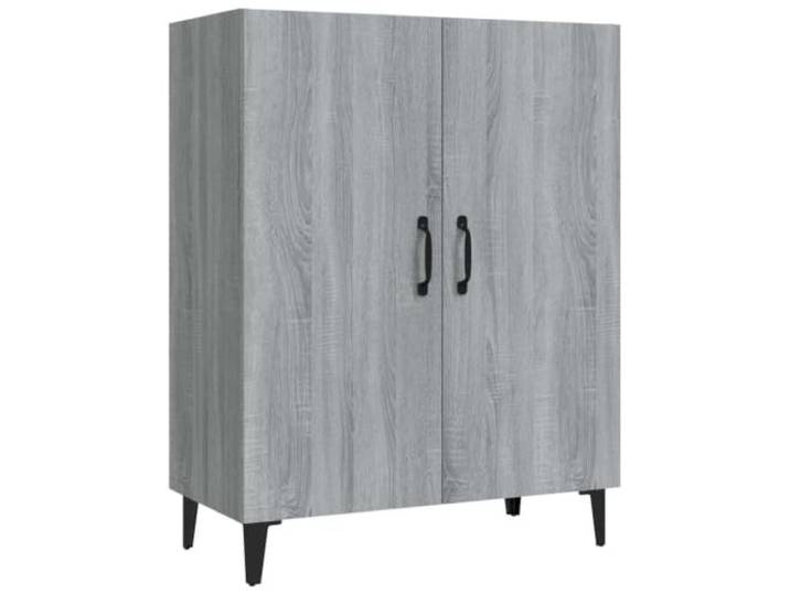 Kaorsrow Sideboard Grau Sonoma 70x34x90 cm Kommode Beistellschrank Praktischer Aufbewahrungsschrank mit 2 Türen für Wohnzimmer und Flur, stabile Ablagefläche, feucht abwischbar.