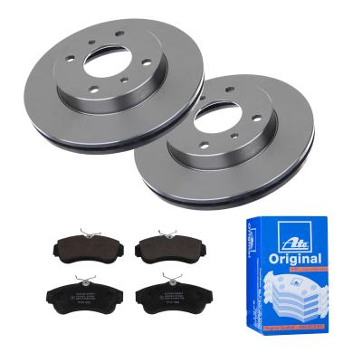 ATE Bremsensatz, Scheibenbremse 1420-22921 Vorderachse belüftet 257mm 22mm für NISSAN