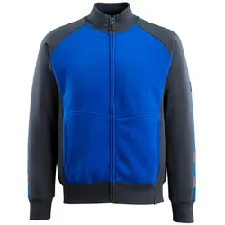 MASCOT Amberg Sweatshirt mit Reißverschluss UNIQUE Kornblau / Schwarzblau M - 50565-963-11010-M - Kornblau / Schwarzblau