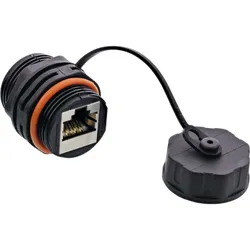 INLINE Patchkabelkupplung Cat,6A, wasserdicht IP68, f, industrielle Anwendungen