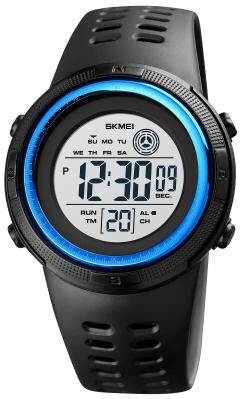 Everyday Crate SKMEI 1773 Digital Sports Watch Dual Time LED Waterproof Wrist Watch With Colorful Backlight blue White