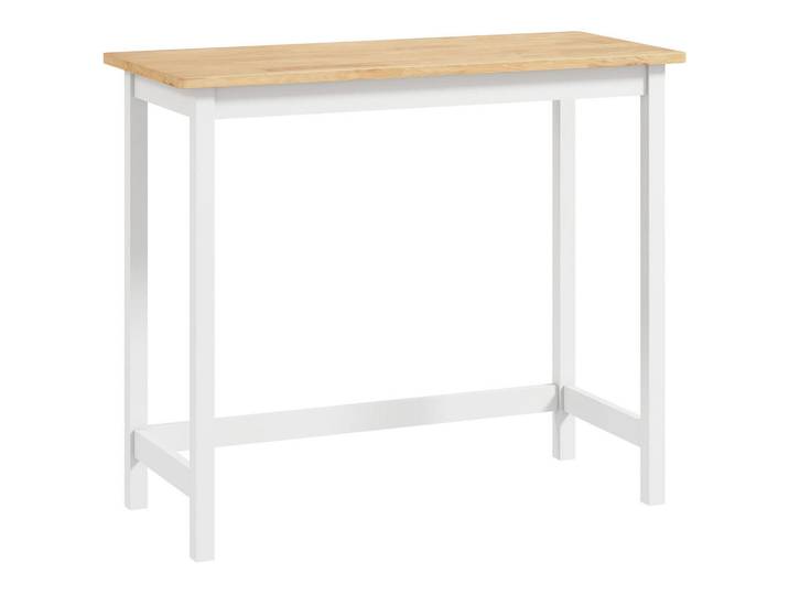 Homcom Bartisch Kautschukholz Eiche, Eichefarben, Holz, Echtholz,Kautschukholz, Rechteckig, eckig, 48x91x108 cm, Esszimmer, Barmöbel, Bartisch