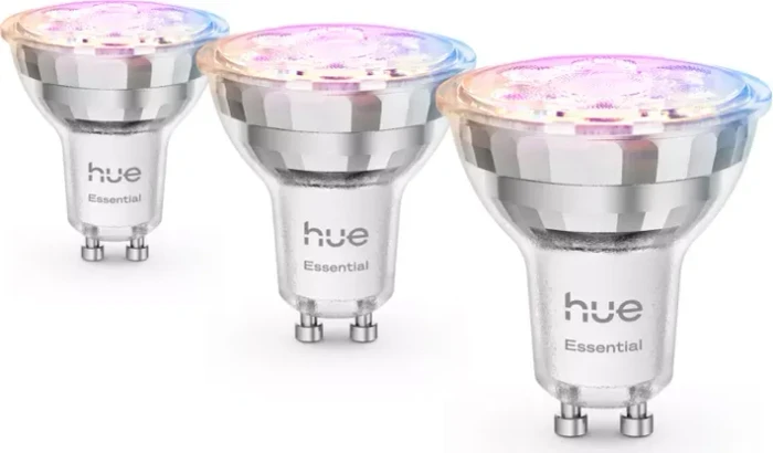 Philips Hue Bridge Pro + Philips Hue Essential White und Color Ambiance 4,7W 345 GU10 3pcs, 3 Stück