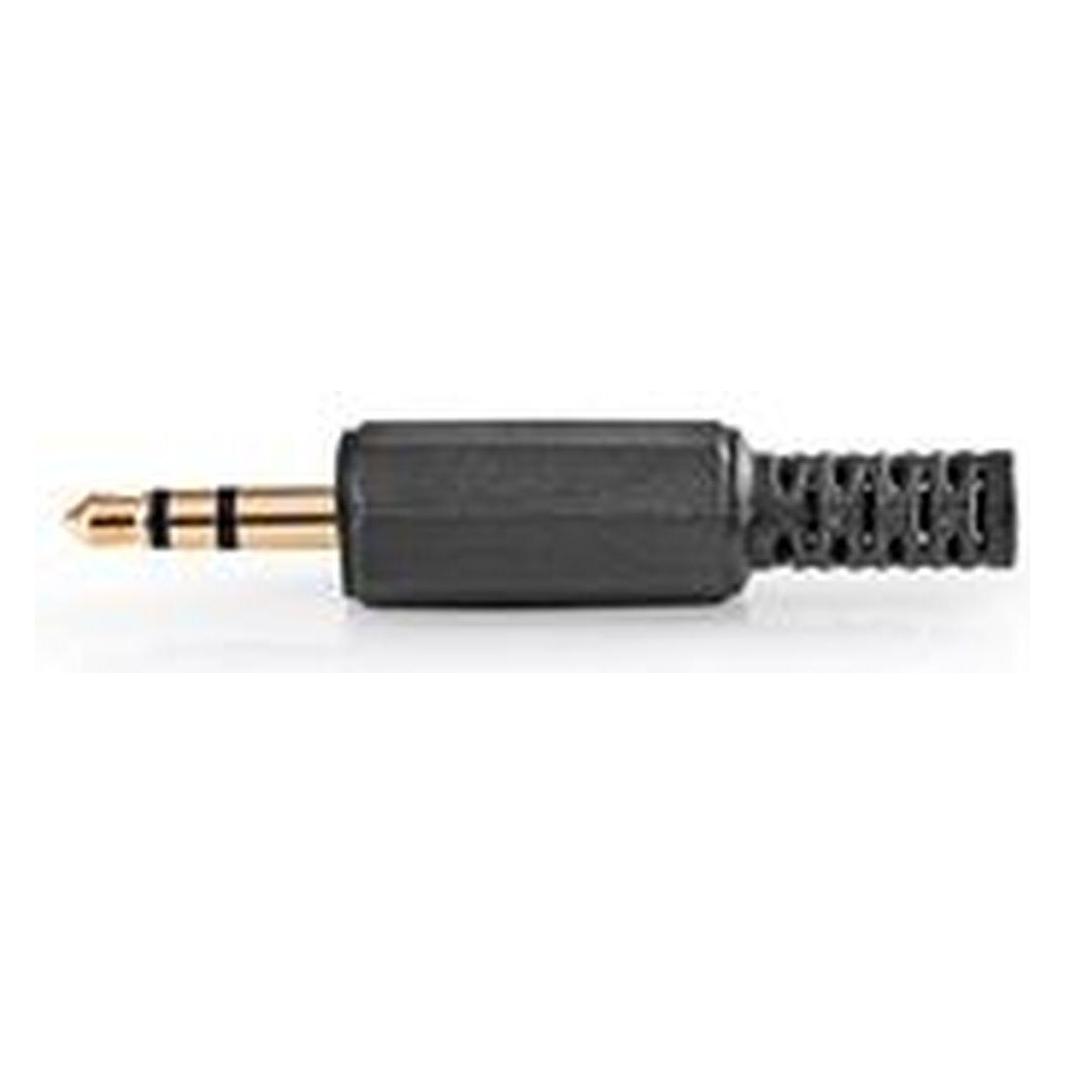 Nedis Audio-Anschluss | gerade | Stecker | Vergoldet | Lötung | Kabeleingangsdurchmesser: 4.0 mm | P (CAVC22900BKG)