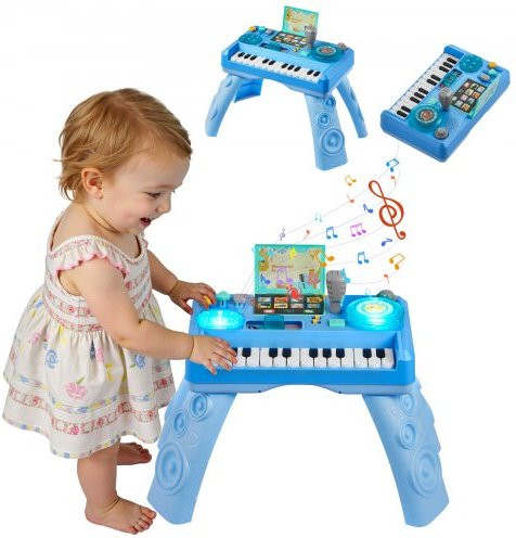 Vevor Activiteitentafel Blauw met Muziek en Taal voor Eerste Ontwikkeling