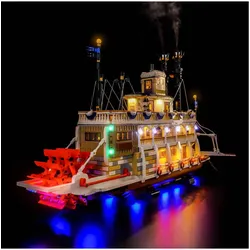 BrickBling LED Licht Set für LEGO Flussraddampfer (21356) inkl. Fernbedienung und Sprühmodul