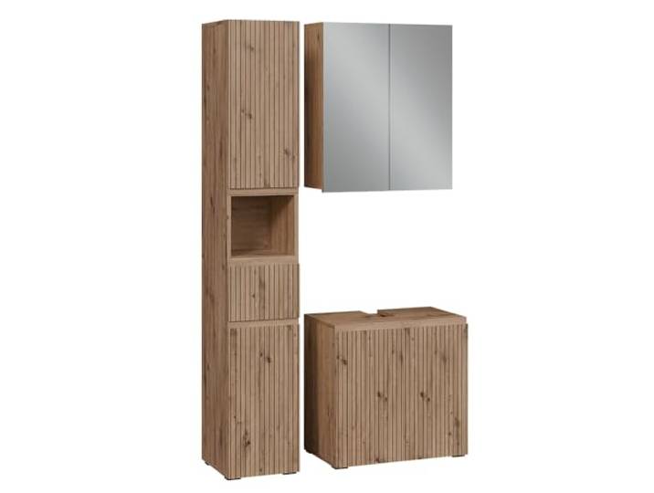 Vicco Badmöbel-Set Takumi, Artisan-Eiche 60 cm
