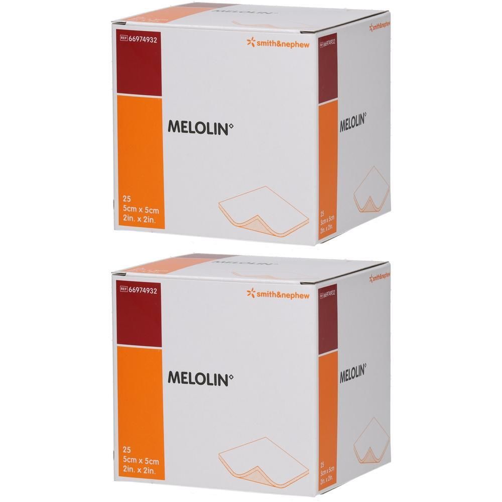 Melolin 5x5 cm Wundauflagen steril 2x 2x25 St Verband