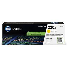 HP 220X Original LaserJet Tonerkartusche, Gelb, ca. 5.500 Seiten, hohe Reichweite, TerraJet Technologie, für HP Color LaserJet Pro und Enterprise