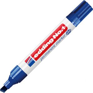 Edding Permanentmarker No. 1, Strichbreite 1 - 5 mm, blau