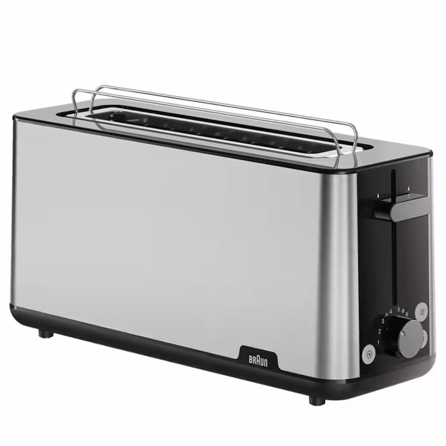 Braun HT1610 PurShine Langschlitz-Toaster schwarz