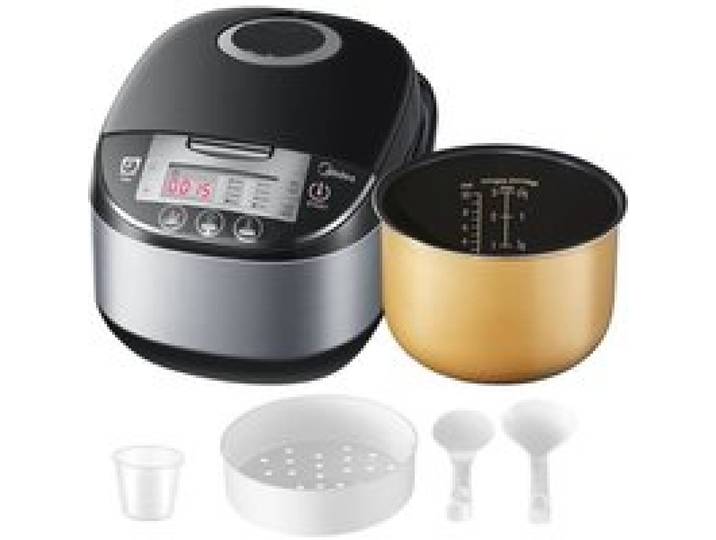 MIDEA Multicuiseur 5L - 11 programmes cuisson lente maintien au chaud pot antiadhésif (Noir)