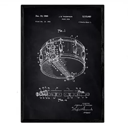 POSTER Drum Patent A3 Rahmenlos