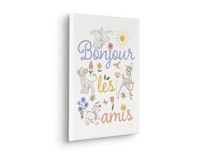 Komar Keilrahmenbild - Disney Classics Bonjour - Größe: 30 x 40 cm - Kinderzimmer, Wanddekoration