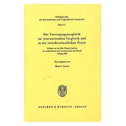 Der Versorgungsausgleich im internationalen Vergleich und in der zwischenstaatlichen Praxis., Fachbücher von Hans Friedrich Zacher