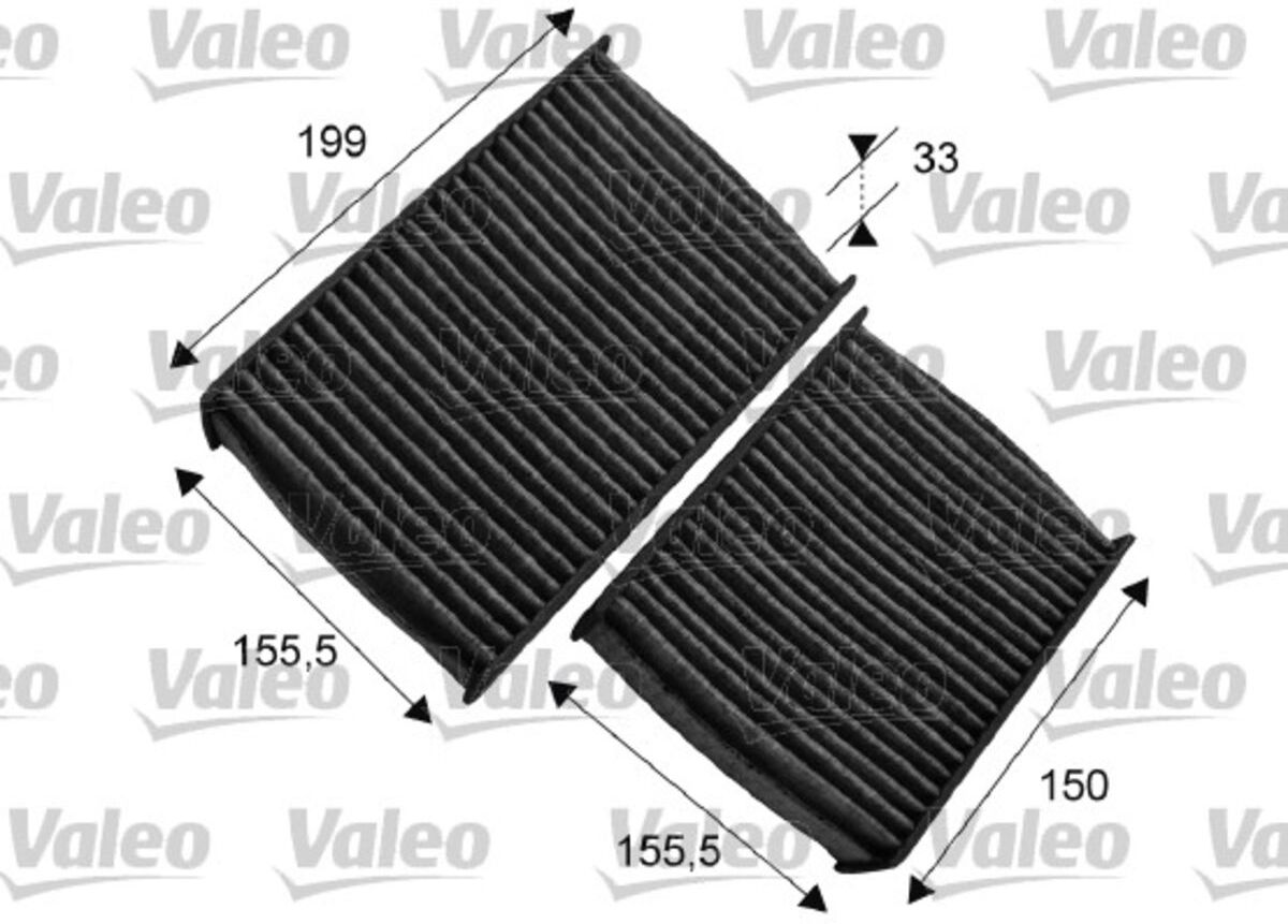 Innenraumluftfilter mit Aktivkohle VALEO 715557