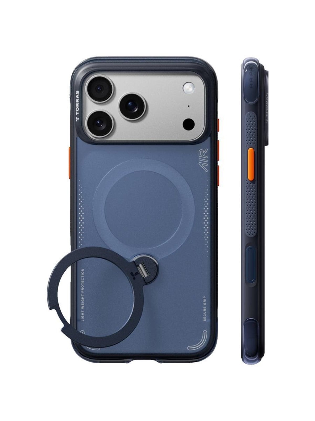 Torras Ostand Q3 Air - deep blue - iPhone 18 Pro