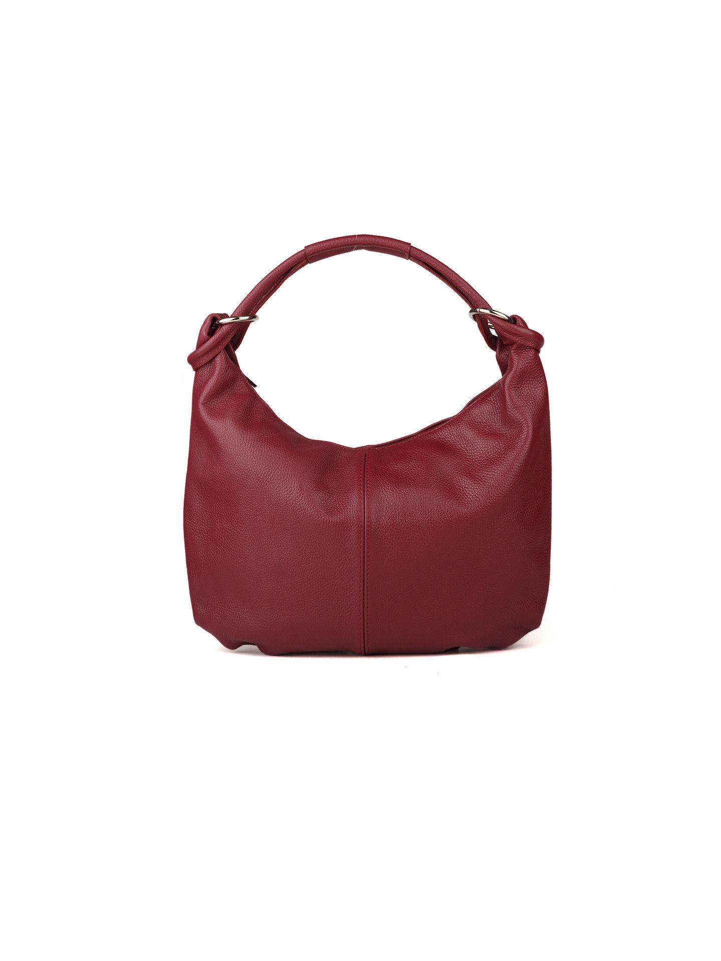 Giulia Monti Schultertasche Bordeaux