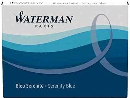 Waterman Standard-Großraum-Tintenpatronen, blau, lschbar