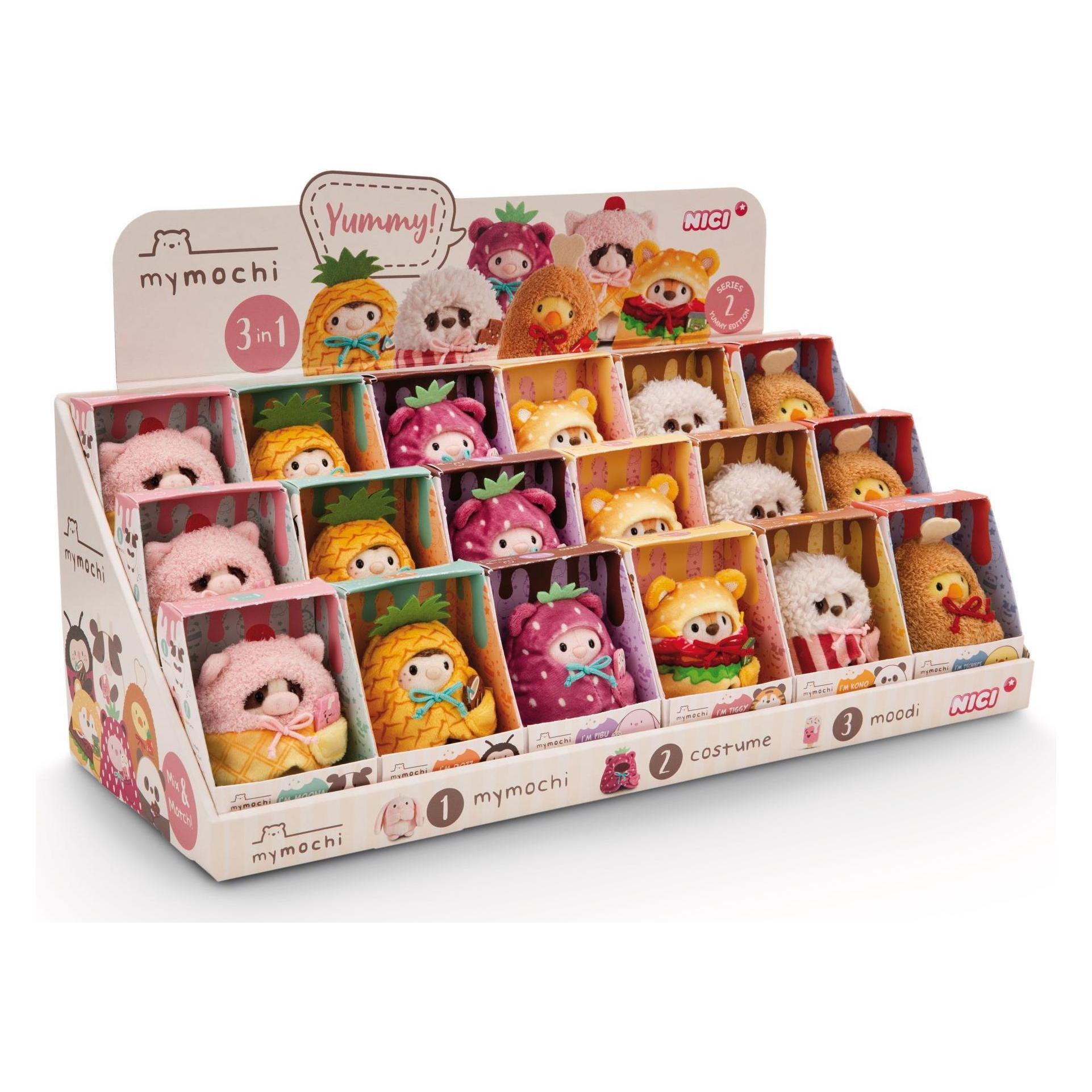 NICI 61650 Sortiment Kuscheltier mymochi 8cm in Geschenkbox (34 cm) (61650)