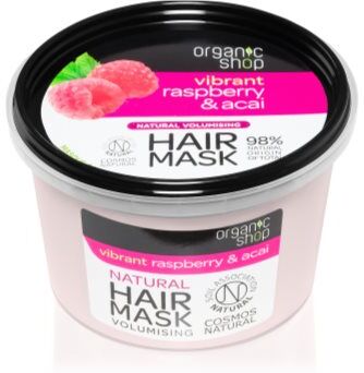 Organic Shop Vibrant Raspberry & Acai máscara capilar nutritiva 250 ml. Vibrant Raspberry & Acai