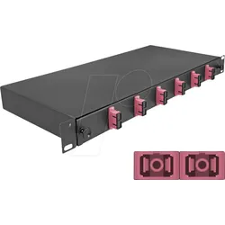 DELOCK 67002 - 19" LWL Spleißbox, 6x SC Duplex OM4, 1HE