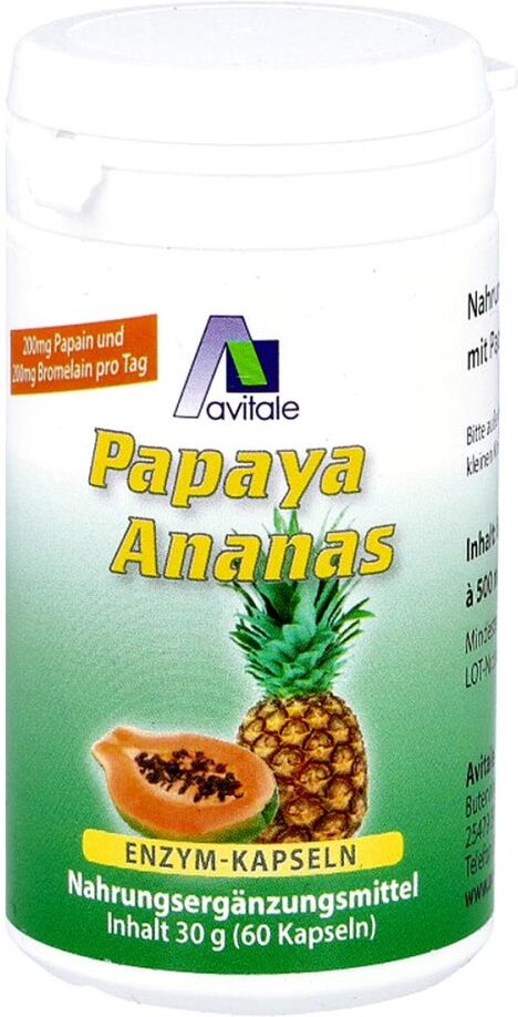 Avitale Papaya Ananas Enzym Kapseln 60stk