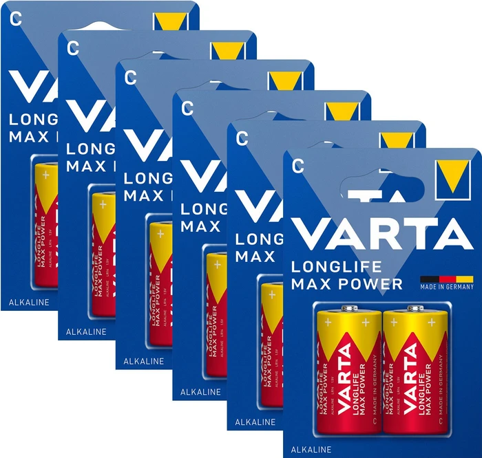 VARTA Longlife Max Power 2 C (Plastic free), 2 Stk