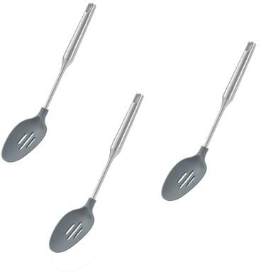 YBM Home Silicone Non-Stick Slotted Cooking Serving Spoons